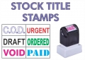 Stock Title Stamps
